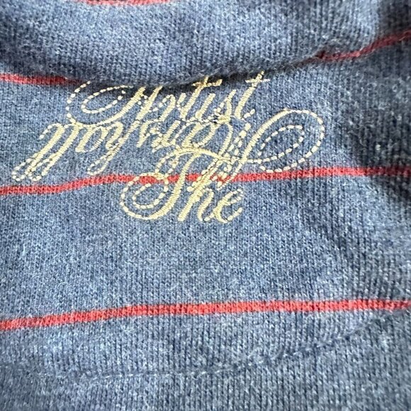 Marshall Artist Sweatshirt XL Blue Striped Crewneck - Picture 11 of 12
